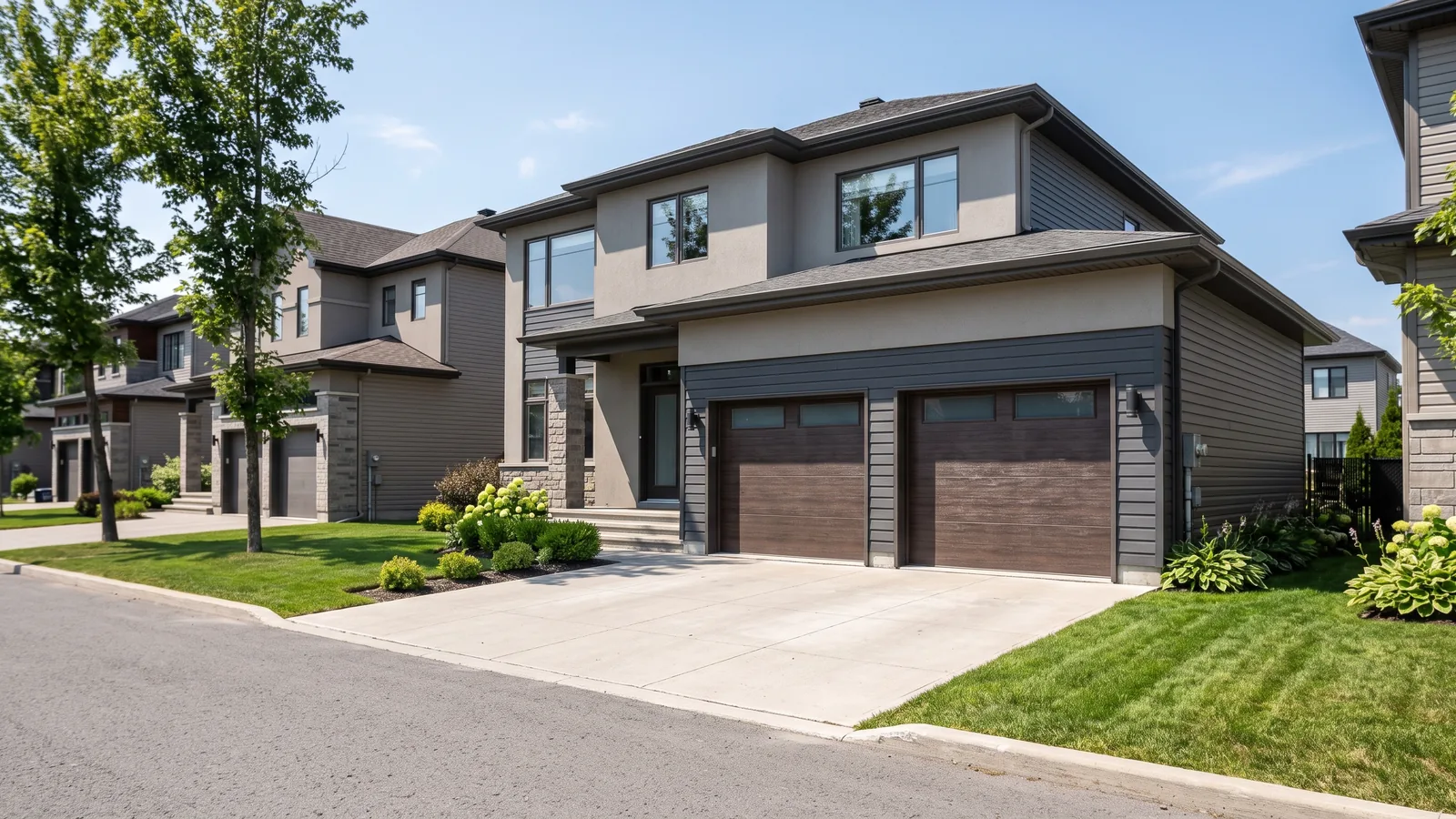 Garage résidentiel et maison à Lévis