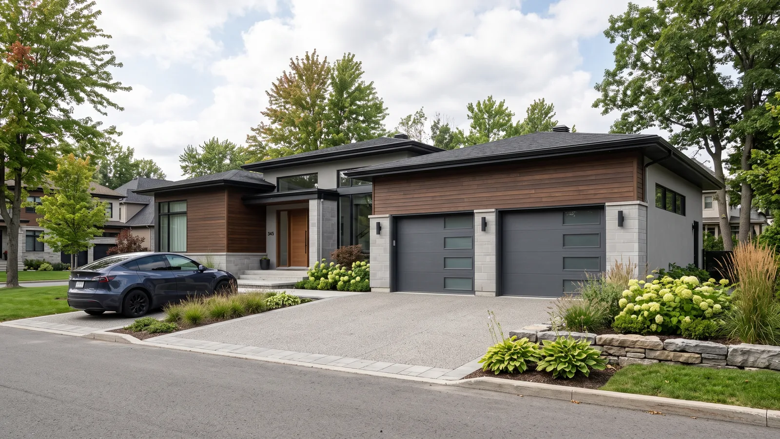 Garage résidentiel et maison à Mascouche