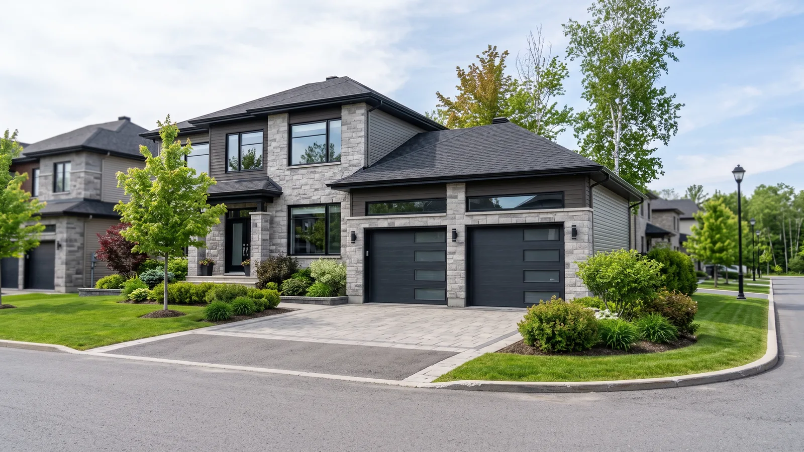 Garage résidentiel et maison à Terrebonne