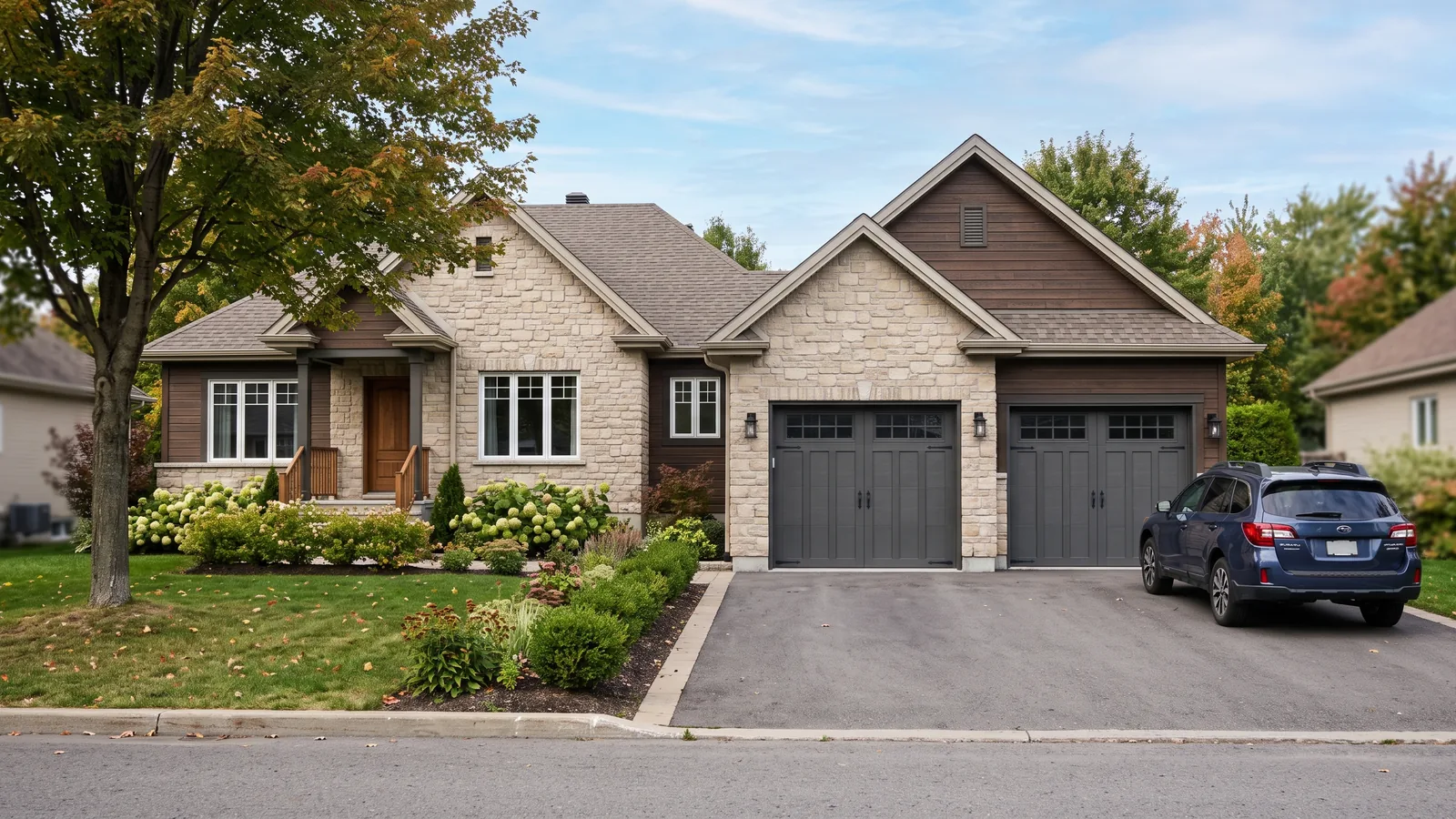 Projet de garage résidentiel à Saint-Étienne-des-Grès, Québec