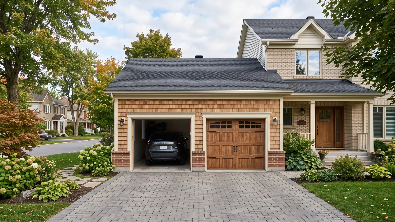Garage résidentiel et maison à Lanoraie