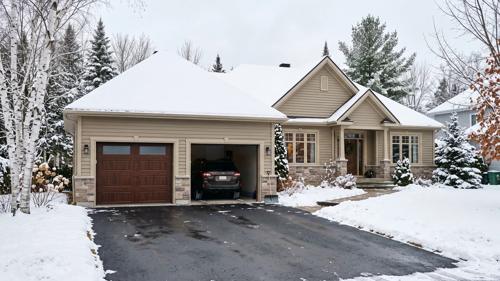 Projet de garage résidentiel à Saint-Adolphe-d'Howard, Québec