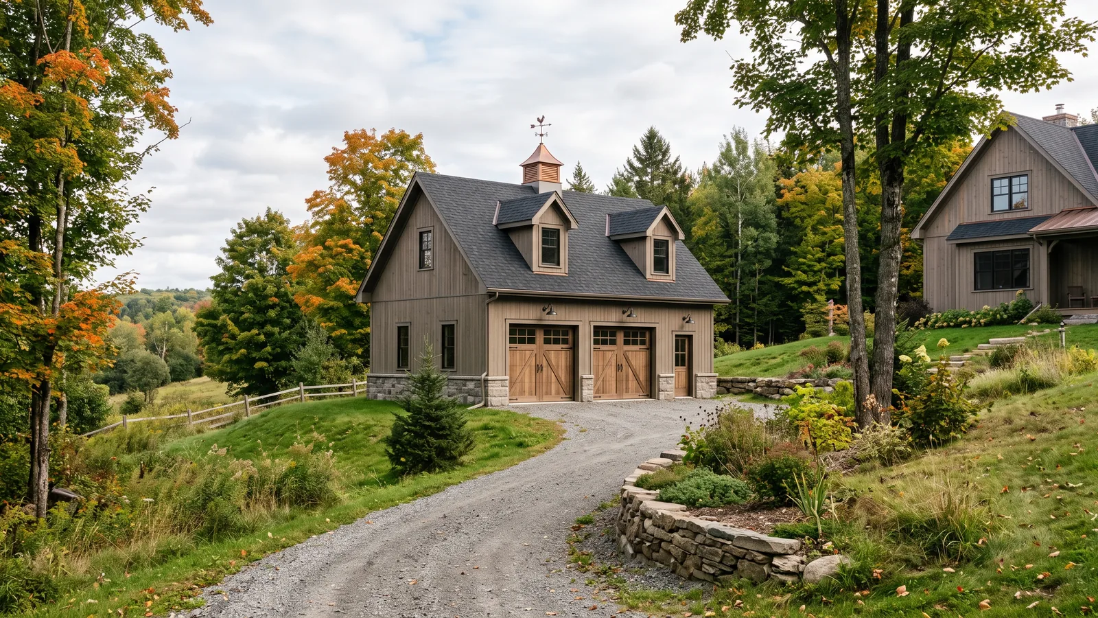 Garage résidentiel et maison à Estrie (05)