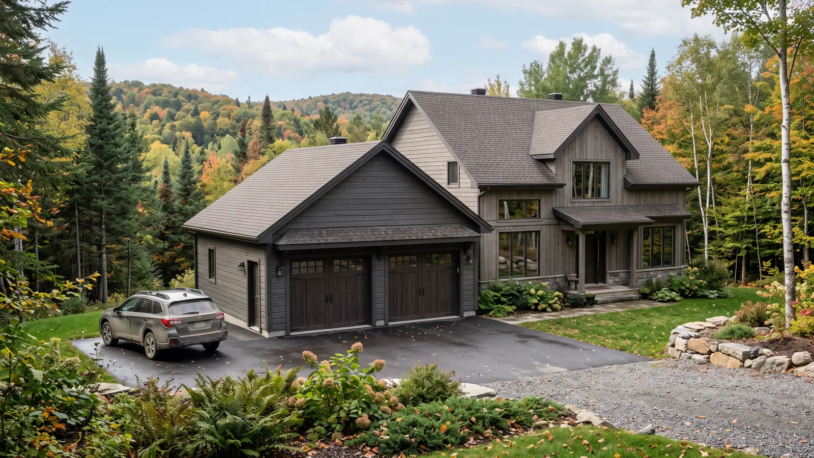 Garage résidentiel et maison à Laurentides (15)